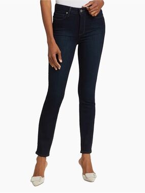 PAIGE Hoxton Ankle Lana Dark Blue Skinny Jeans size 28